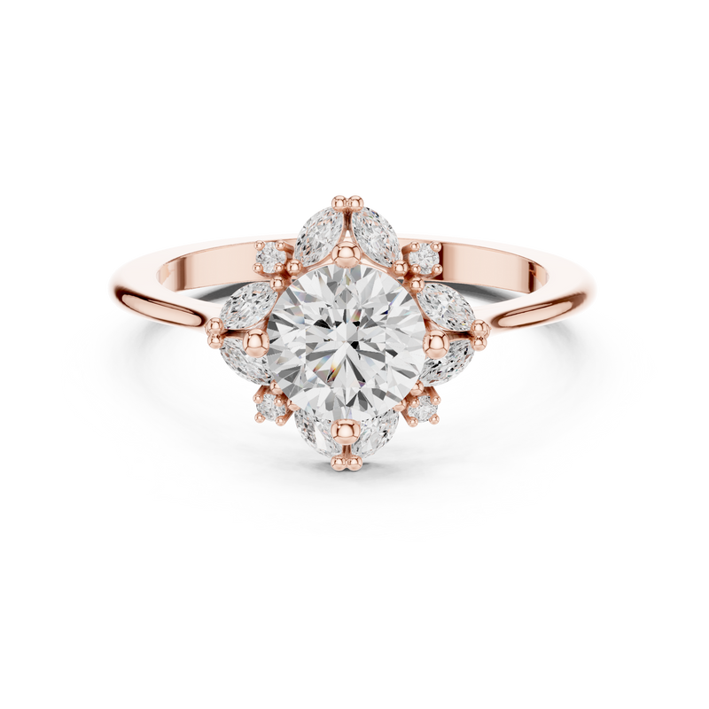 Ladies Ring DDLR-328@7 - Rose Gold - Image