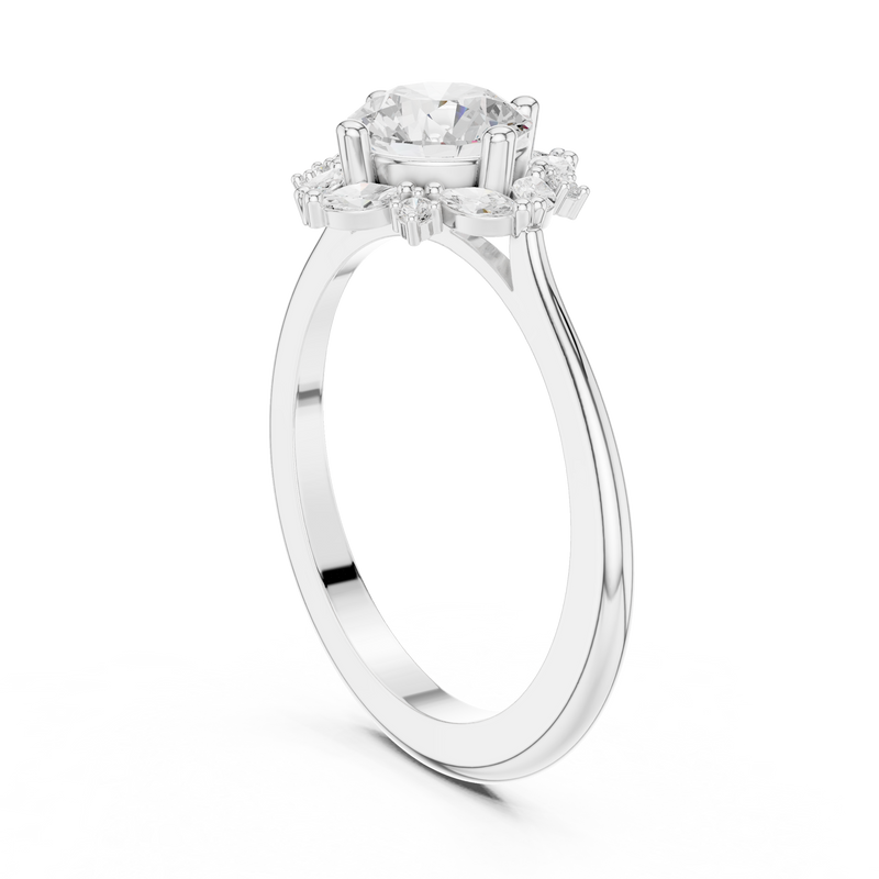 Ladies Ring DDLR-328@7 - White Gold - Image