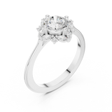 Ladies Ring DDLR-328@7 - White Gold - Image
