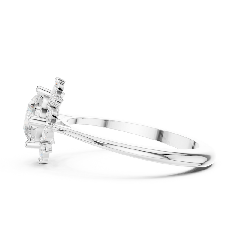 Ladies Ring DDLR-328@7 - White Gold - Image