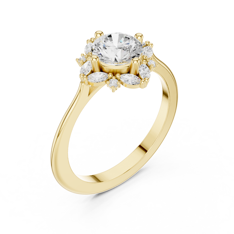 Ladies Ring DDLR-328@7 - Yellow Gold - Image
