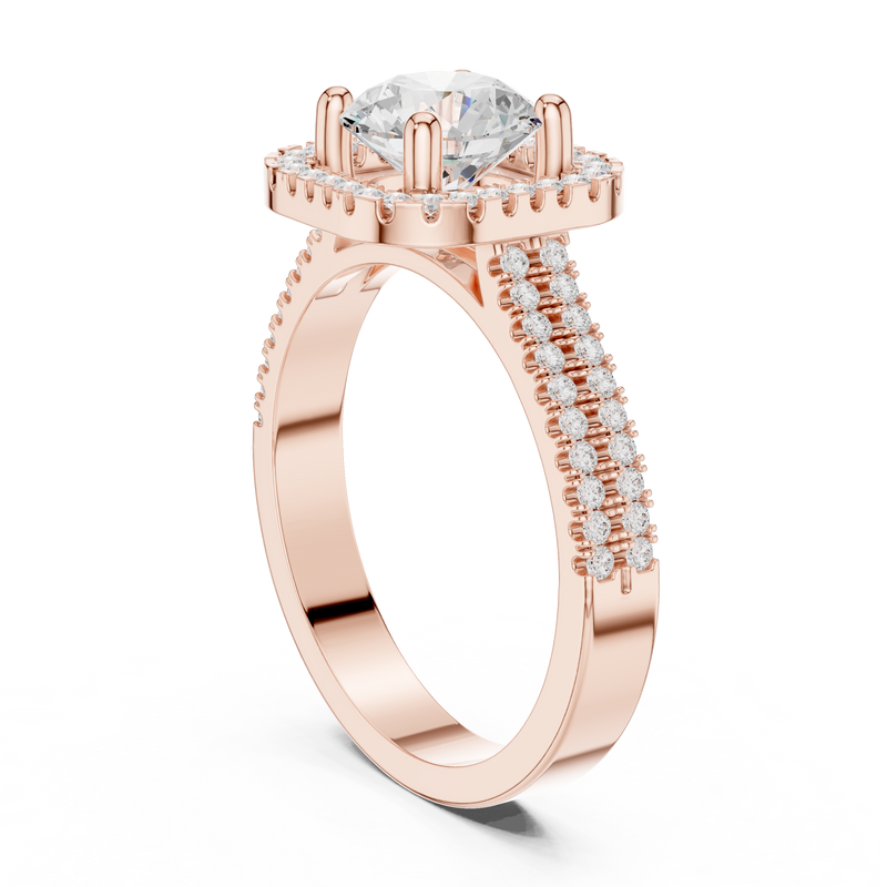 Ladies Ring DDLR-329@7 - Rose Gold - Image