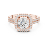 Ladies Ring DDLR-329@7 - Rose Gold - Image