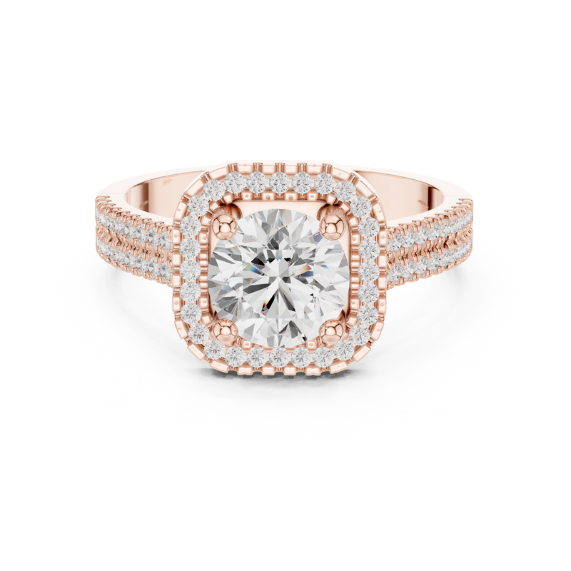 Ladies Ring DDLR-329@7 - Rose Gold - Image