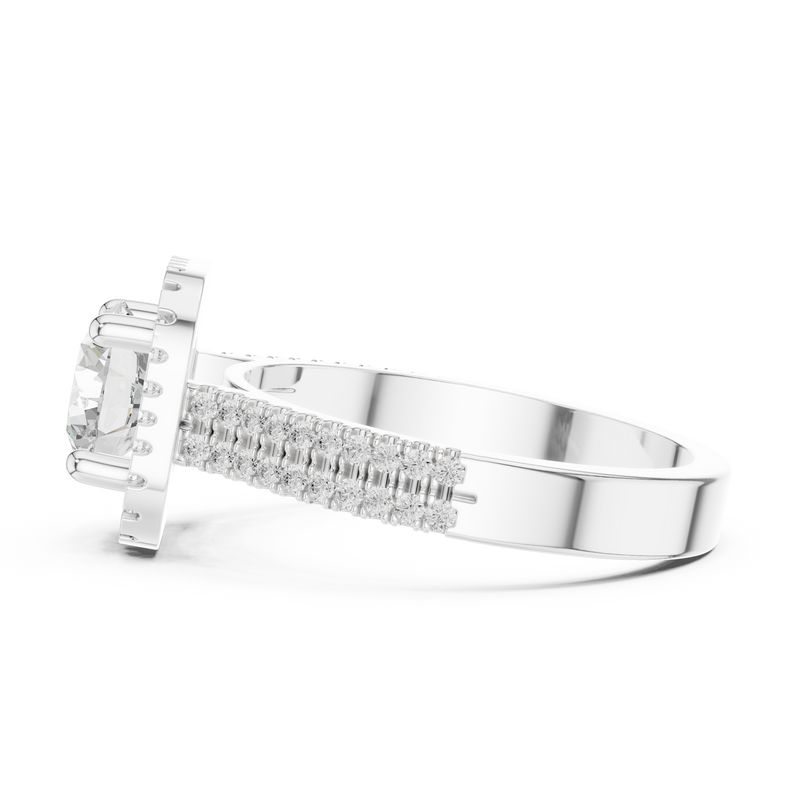 Ladies Ring DDLR-329@7 - White Gold - Image