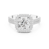 Ladies Ring DDLR-329@7 - White Gold - Image