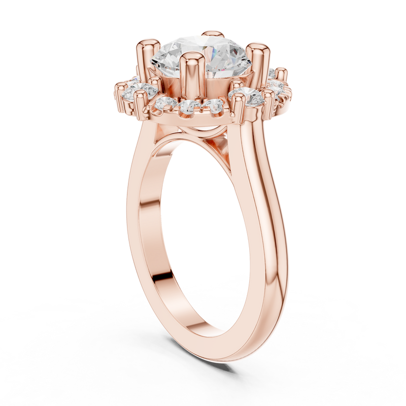 Ladies Ring DDLR-330@7 - Rose Gold - Image