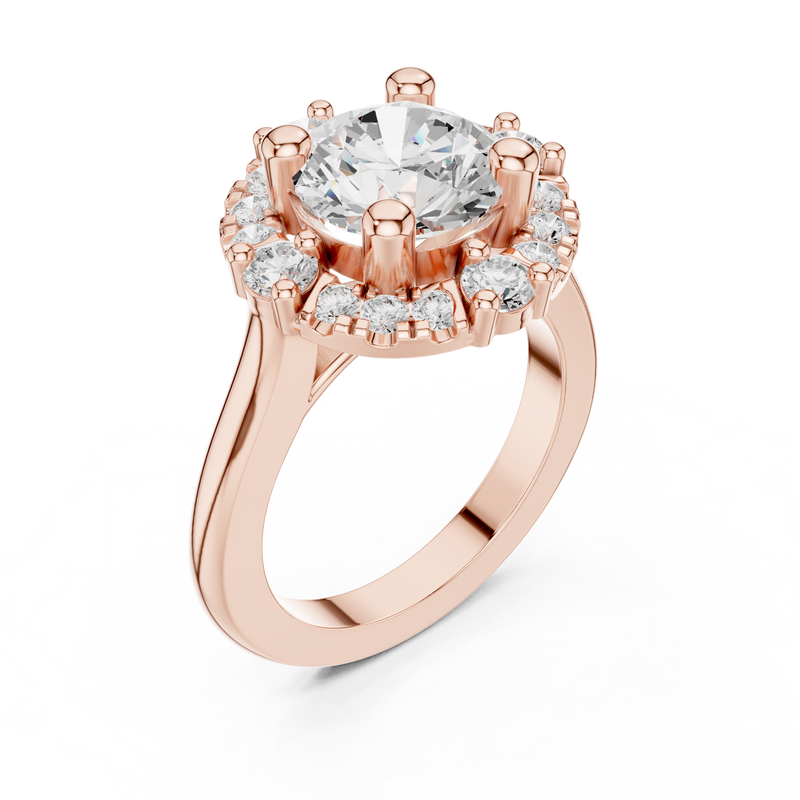 Ladies Ring DDLR-330@7 - Rose Gold - Image