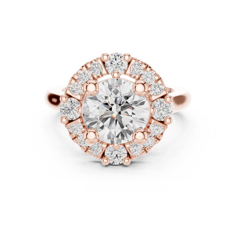 Ladies Ring DDLR-330@7 - Rose Gold - Image