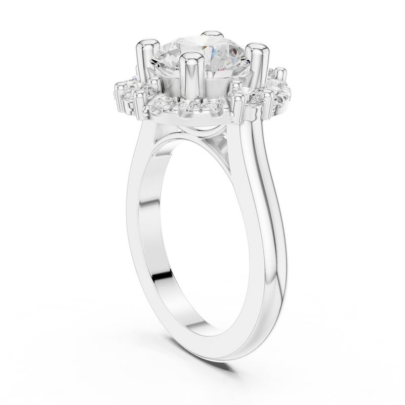 Ladies Ring DDLR-330@7 - White Gold - Image