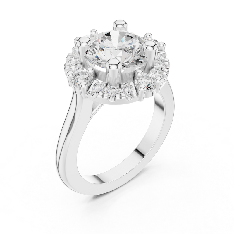 Ladies Ring DDLR-330@7 - White Gold - Image