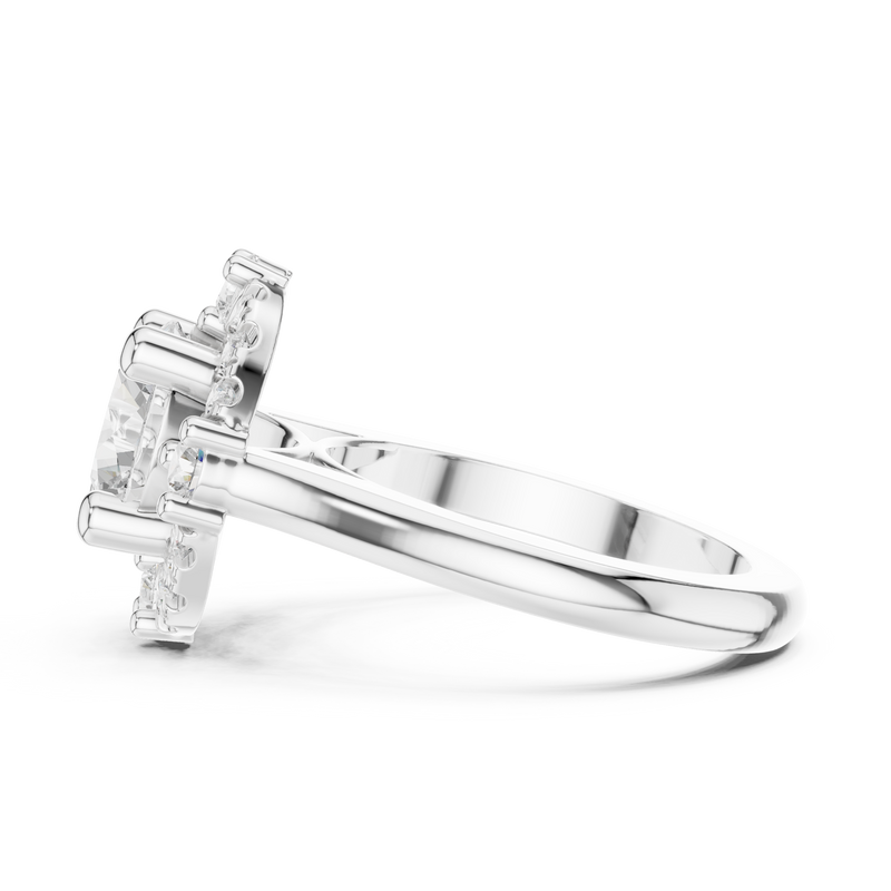 Ladies Ring DDLR-330@7 - White Gold - Image