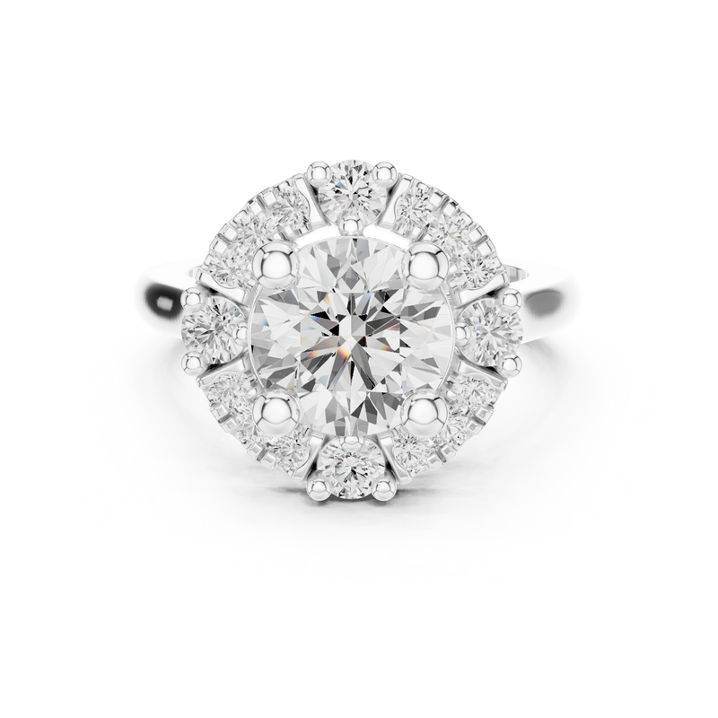 Ladies Ring DDLR-330@7 - White Gold - Image