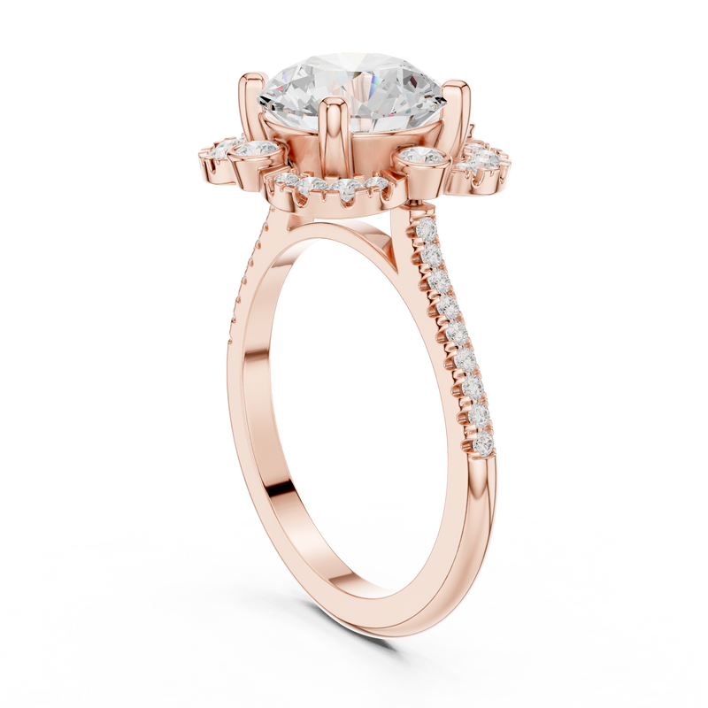 Ladies Ring DDLR-331@7 - Rose Gold - Image