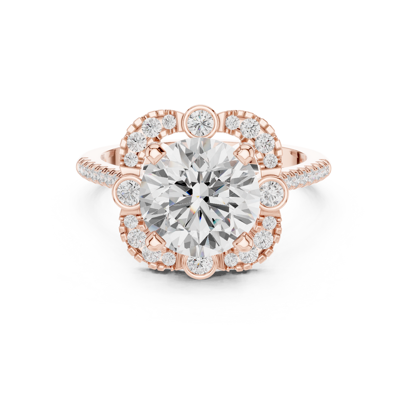 Ladies Ring DDLR-331@7 - Rose Gold - Image