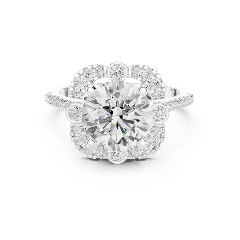 Ladies Ring DDLR-331@7 - White Gold - Image