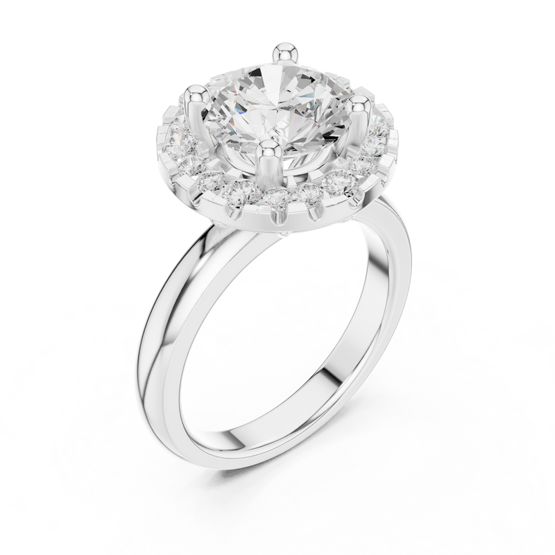 Ladies Ring DDLR-333@7 - White Gold - Image