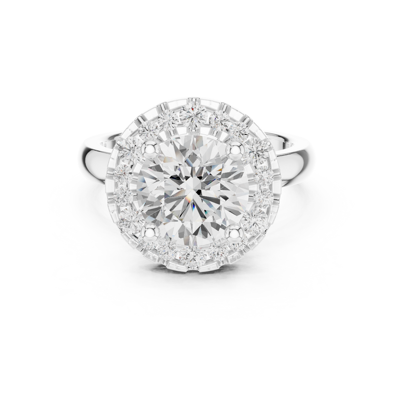 Ladies Ring DDLR-333@7 - White Gold - Image