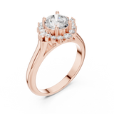 Ladies Ring DDLR-334@7 - Rose Gold - Image