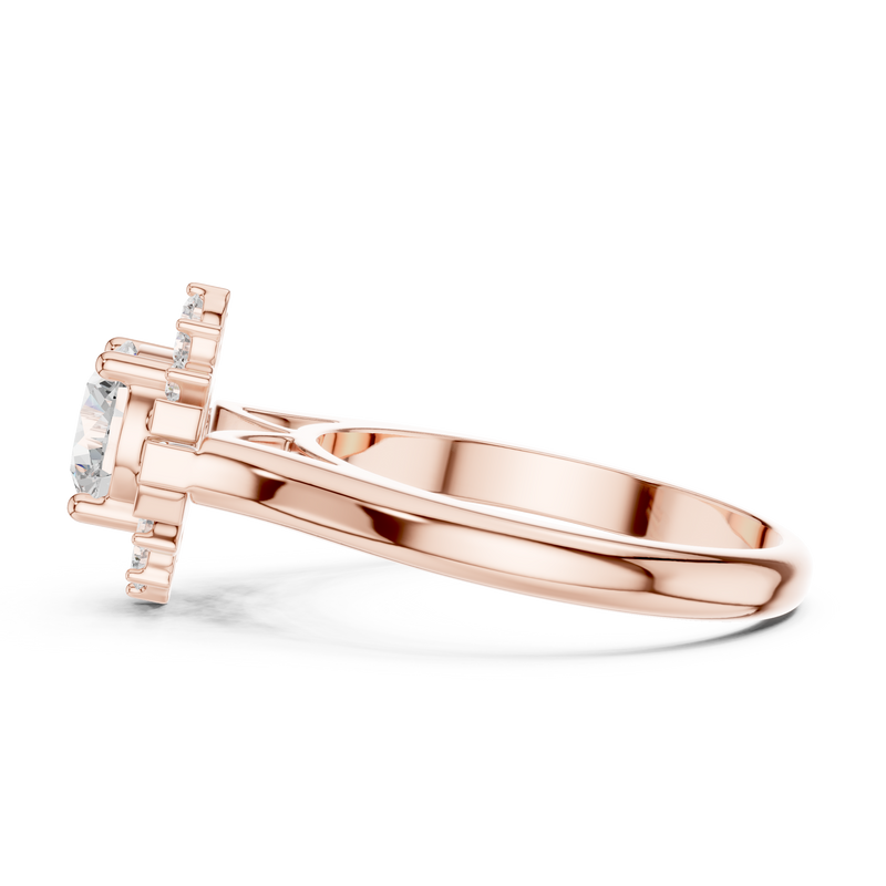 Ladies Ring DDLR-334@7 - Rose Gold - Image
