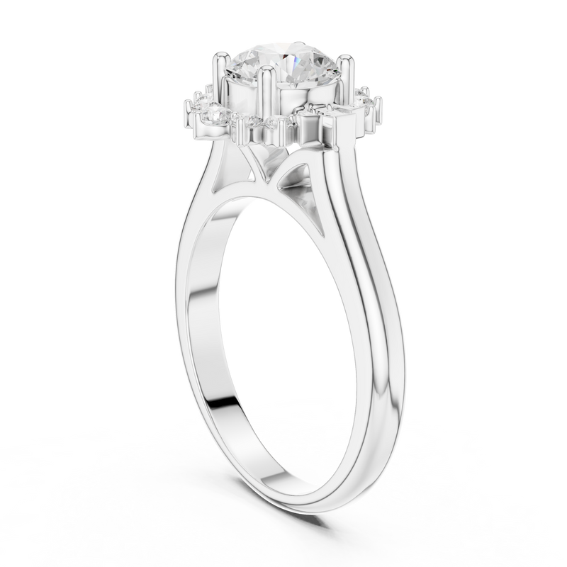 Ladies Ring DDLR-334@7 - White Gold - Image