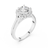 Ladies Ring DDLR-334@7 - White Gold - Image