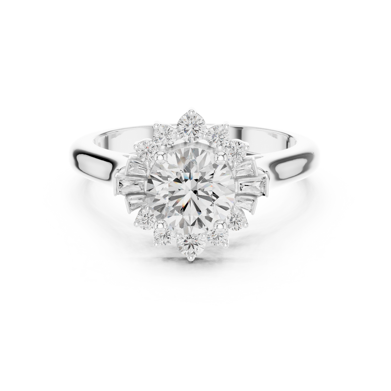 Ladies Ring DDLR-334@7 - White Gold - Image