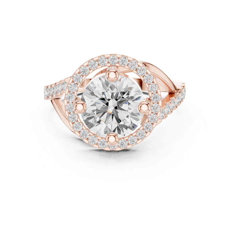 Ladies Ring DDLR-335@7 - Rose Gold - Image