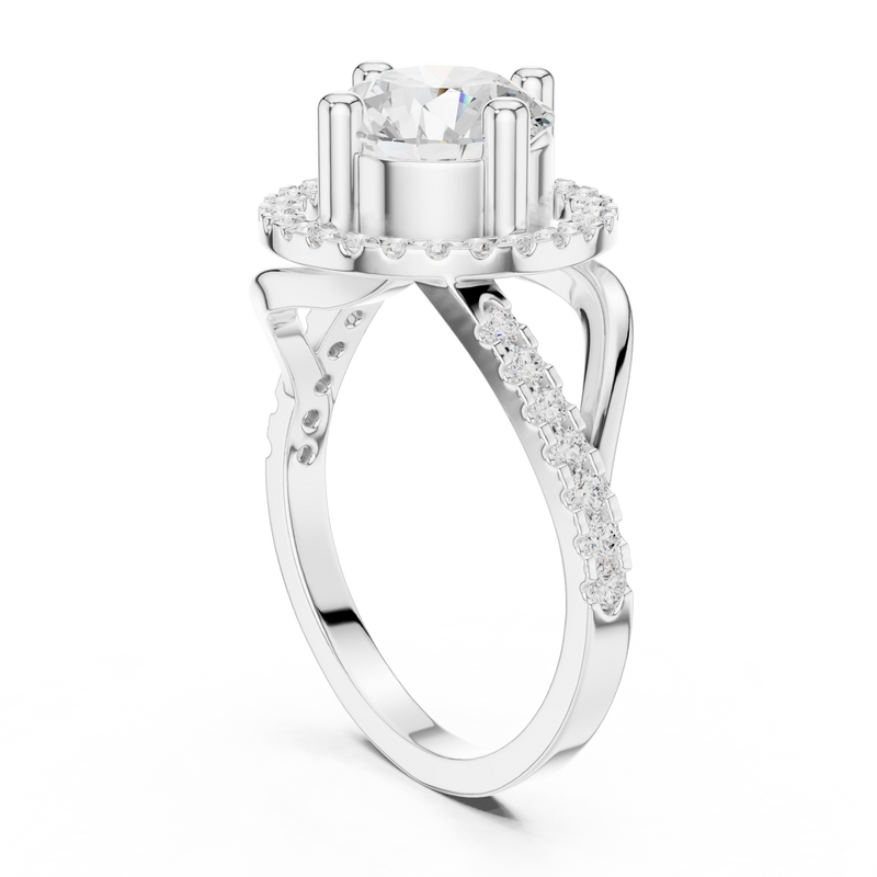 Ladies Ring DDLR-335@7 - White Gold - Image