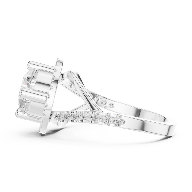 Ladies Ring DDLR-335@7 - White Gold - Image