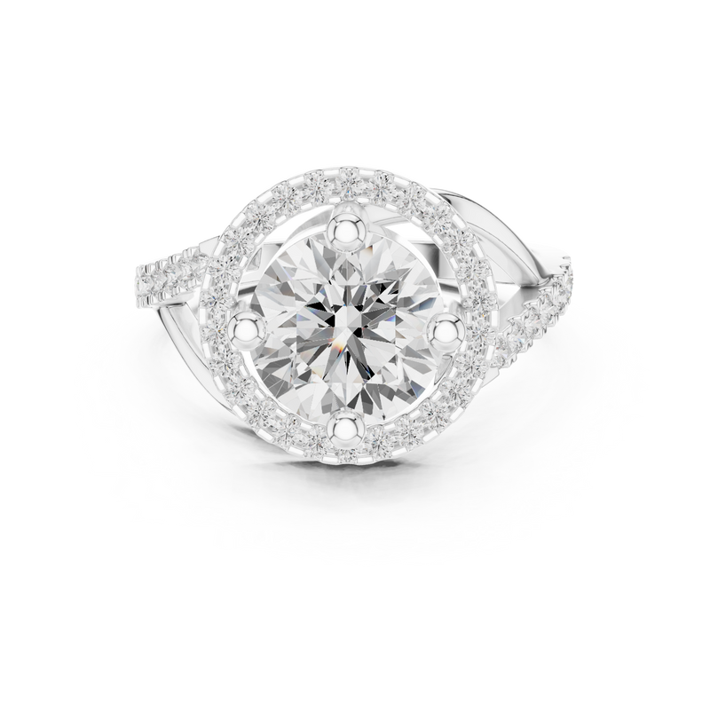 Ladies Ring DDLR-335@7 - White Gold - Image