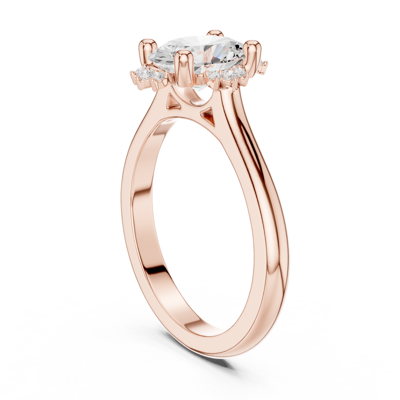 Ladies Ring DDLR-336@7 - Rose Gold - Image