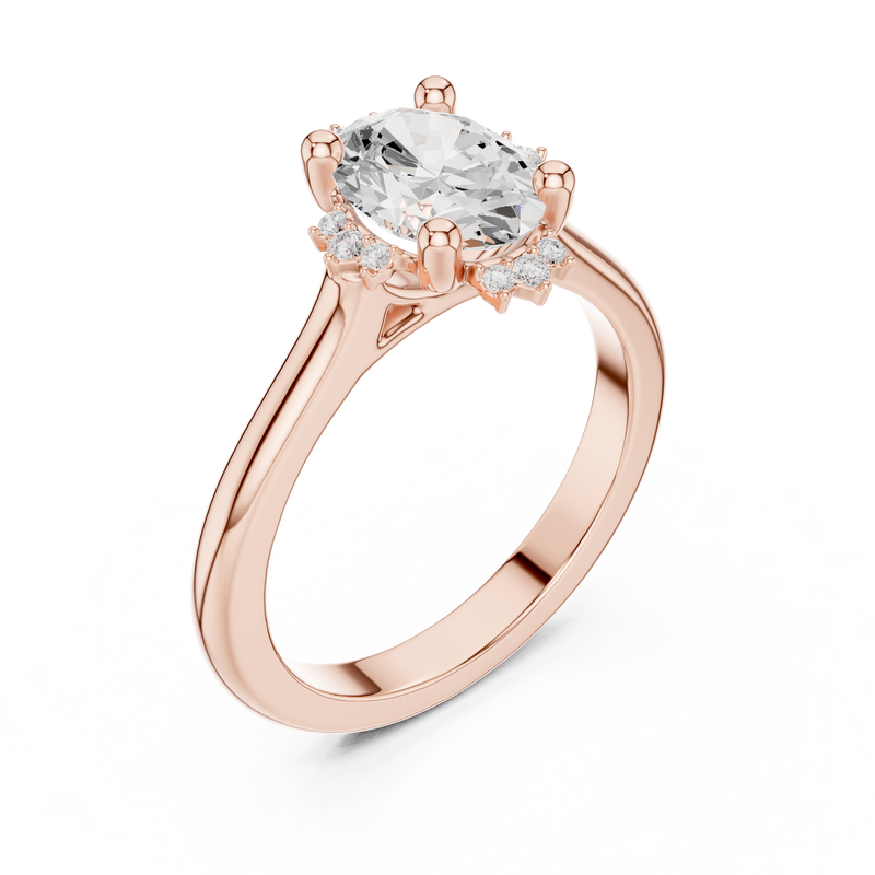 Ladies Ring DDLR-336@7 - Rose Gold - Image