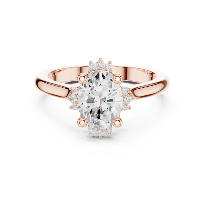 Ladies Ring DDLR-336@7 - Rose Gold - Image