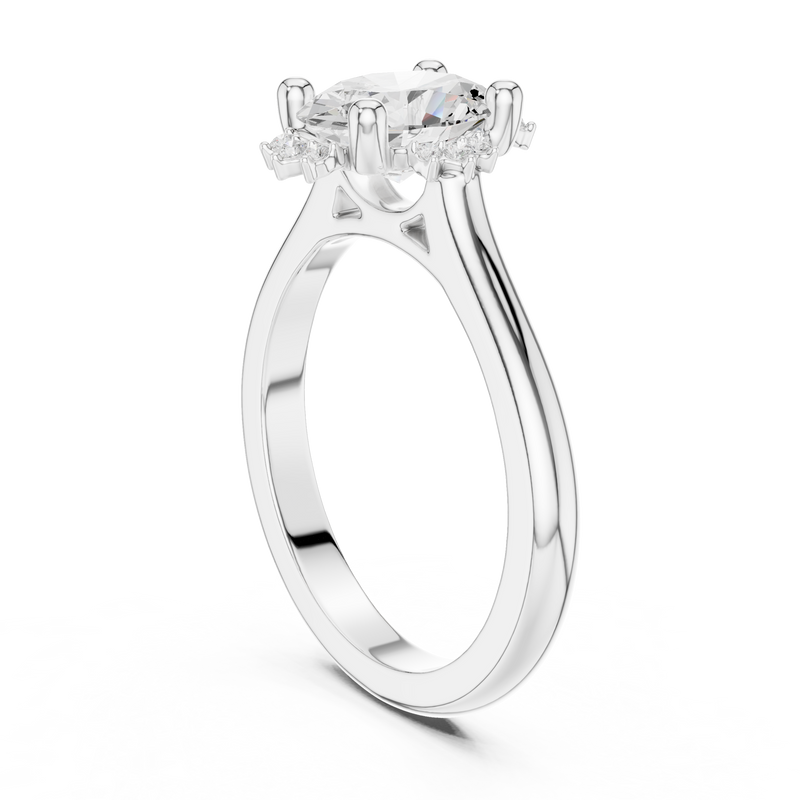 Ladies Ring DDLR-336@7 - White Gold - Image