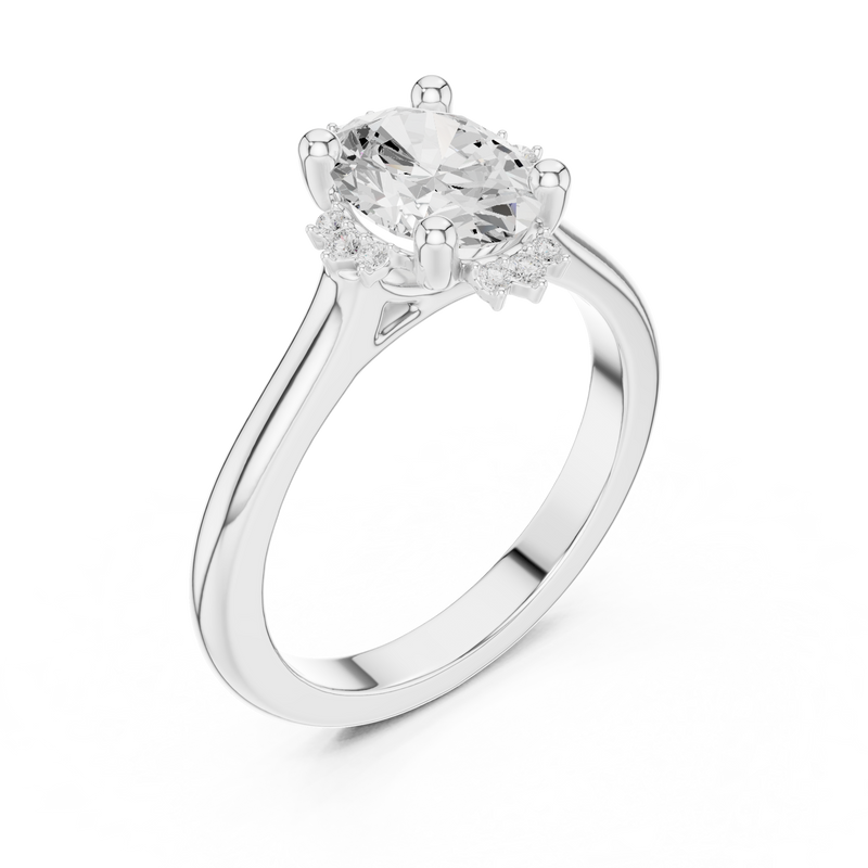 Ladies Ring DDLR-336@7 - White Gold - Image
