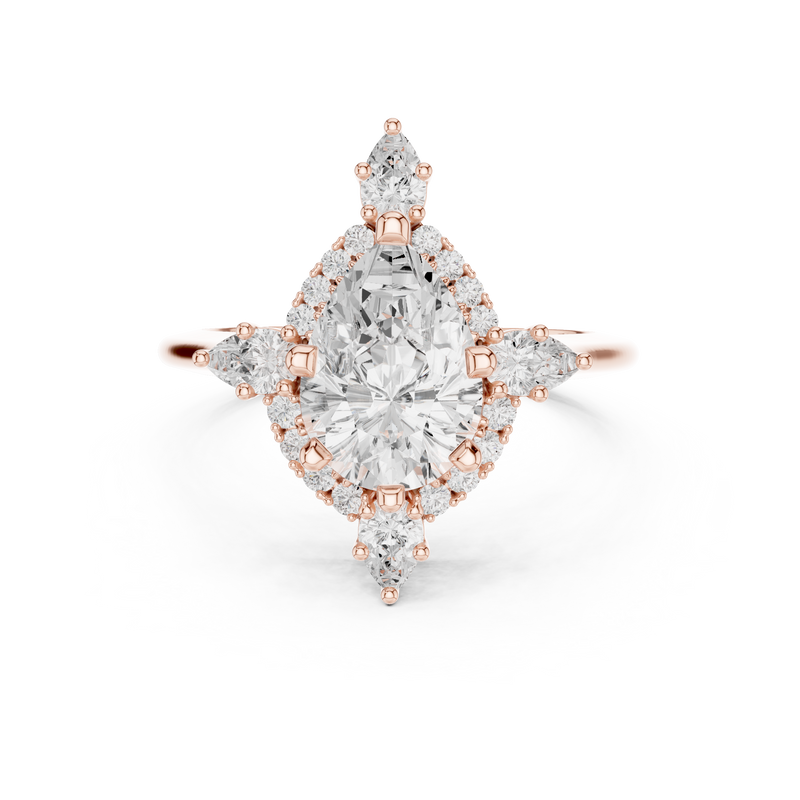 Ladies Ring DDLR-337@7 - Rose Gold - Image