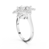 Ladies Ring DDLR-337@7 - White Gold - Image