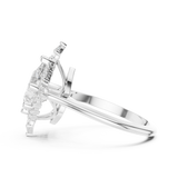 Ladies Ring DDLR-337@7 - White Gold - Image
