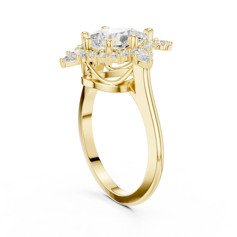 Ladies Ring DDLR-337@7 - Yellow Gold - Image