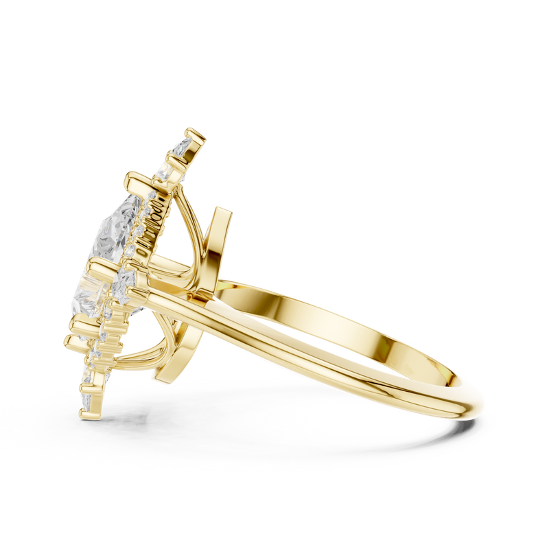 Ladies Ring DDLR-337@7 - Yellow Gold - Image