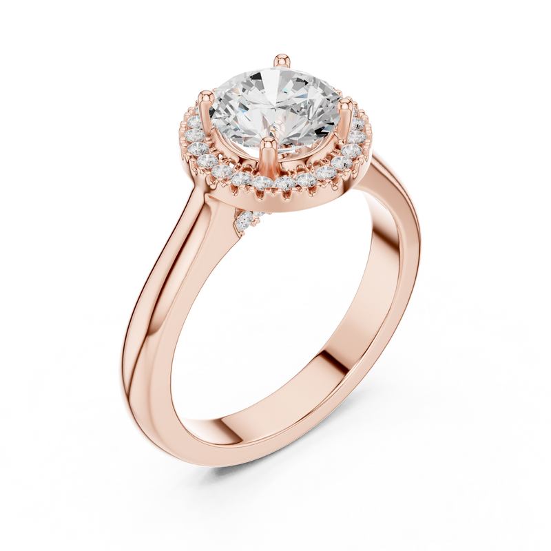Ladies Ring DDLR-338@7 - Rose Gold - Image