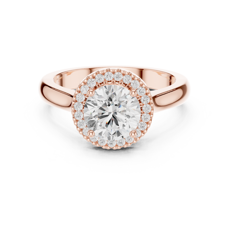 Ladies Ring DDLR-338@7 - Rose Gold - Image