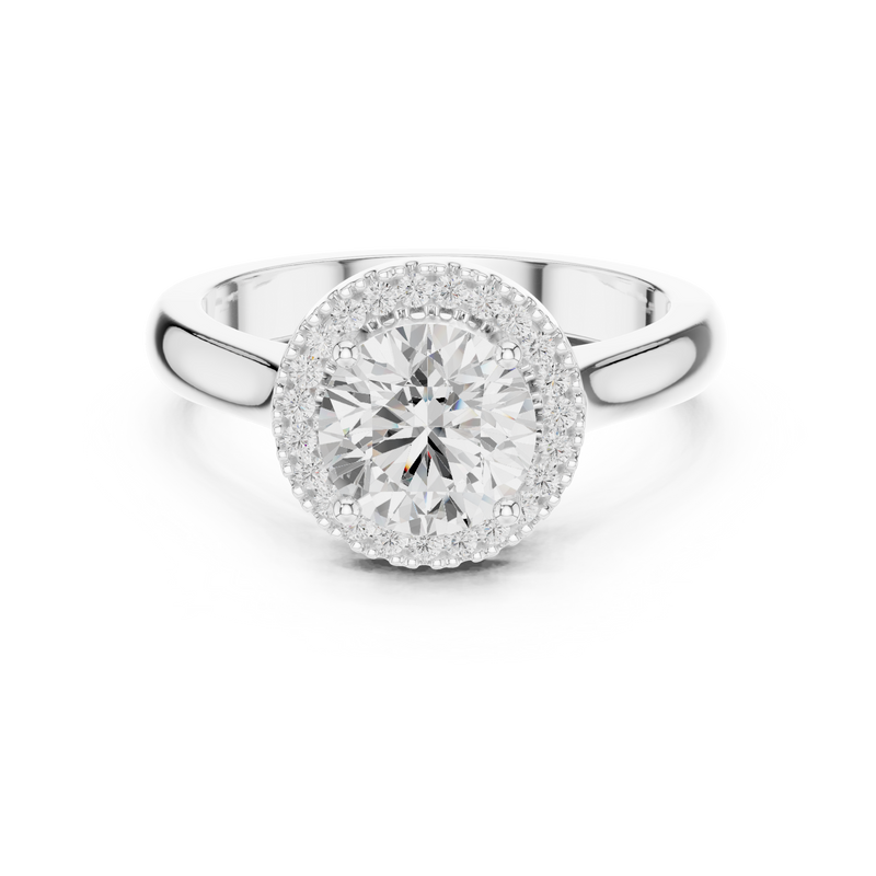 Ladies Ring DDLR-338@7 - White Gold - Image