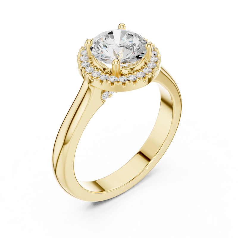 Ladies Ring DDLR-338@7 - Yellow Gold - Image