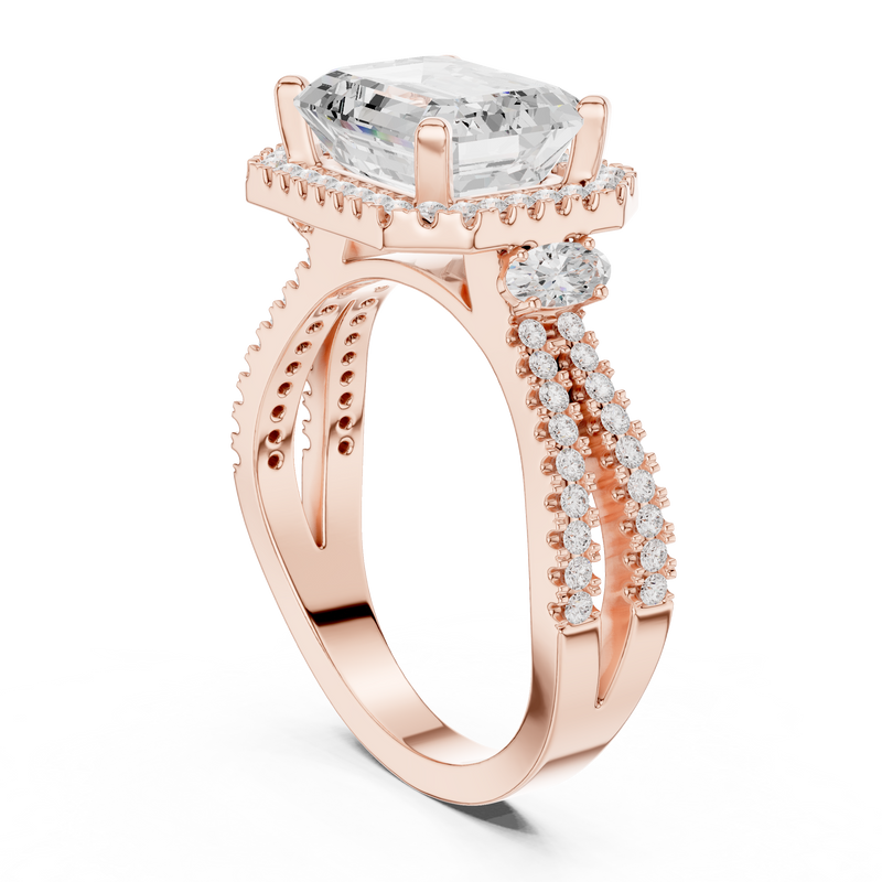 Ladies Ring DDLR-339@7 - Rose Gold - Image