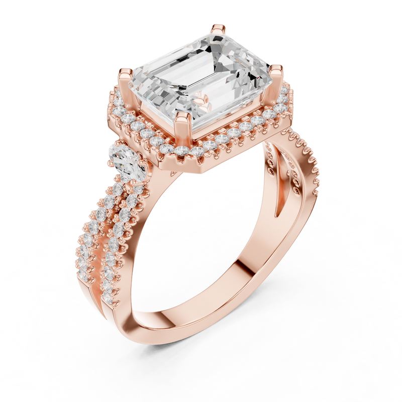 Ladies Ring DDLR-339@7 - Rose Gold - Image
