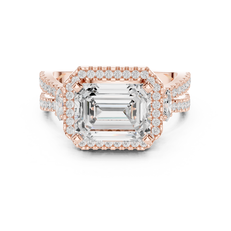 Ladies Ring DDLR-339@7 - Rose Gold - Image