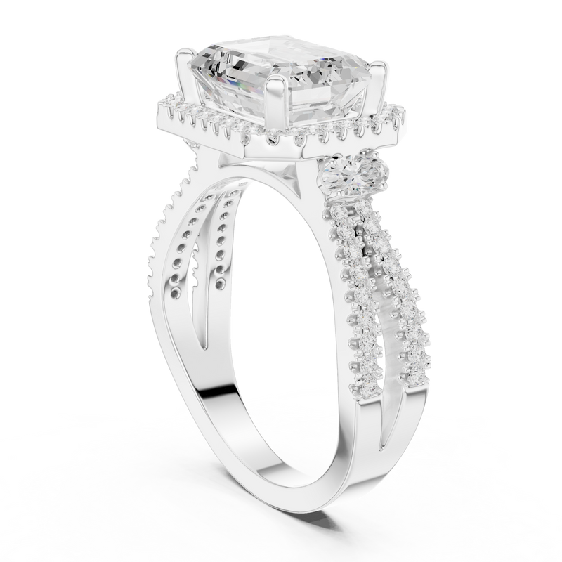 Ladies Ring DDLR-339@7 - White Gold - Image