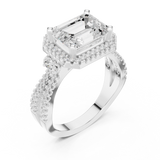 Ladies Ring DDLR-339@7 - White Gold - Image